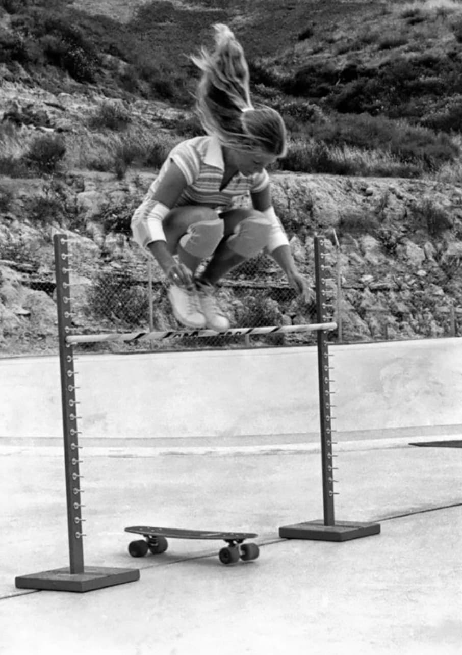 By 1977, O’Neal had mastered several tricks ranging from handstands to v-sits to aerial jumps. This repertoire impressed not only fans and reporters, but also a few folks in Hollywood, who decided to give the skater her big break. 